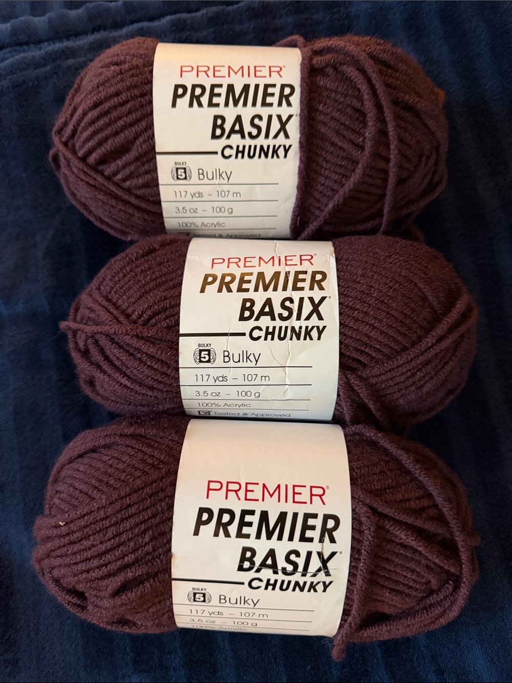 Premier Chunky Yarn Skeins in Plum